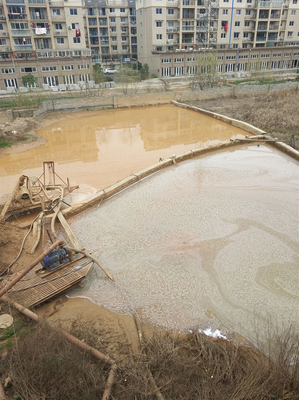 广华办事处沉淀池淤泥清理-厂区废水池淤泥清淤